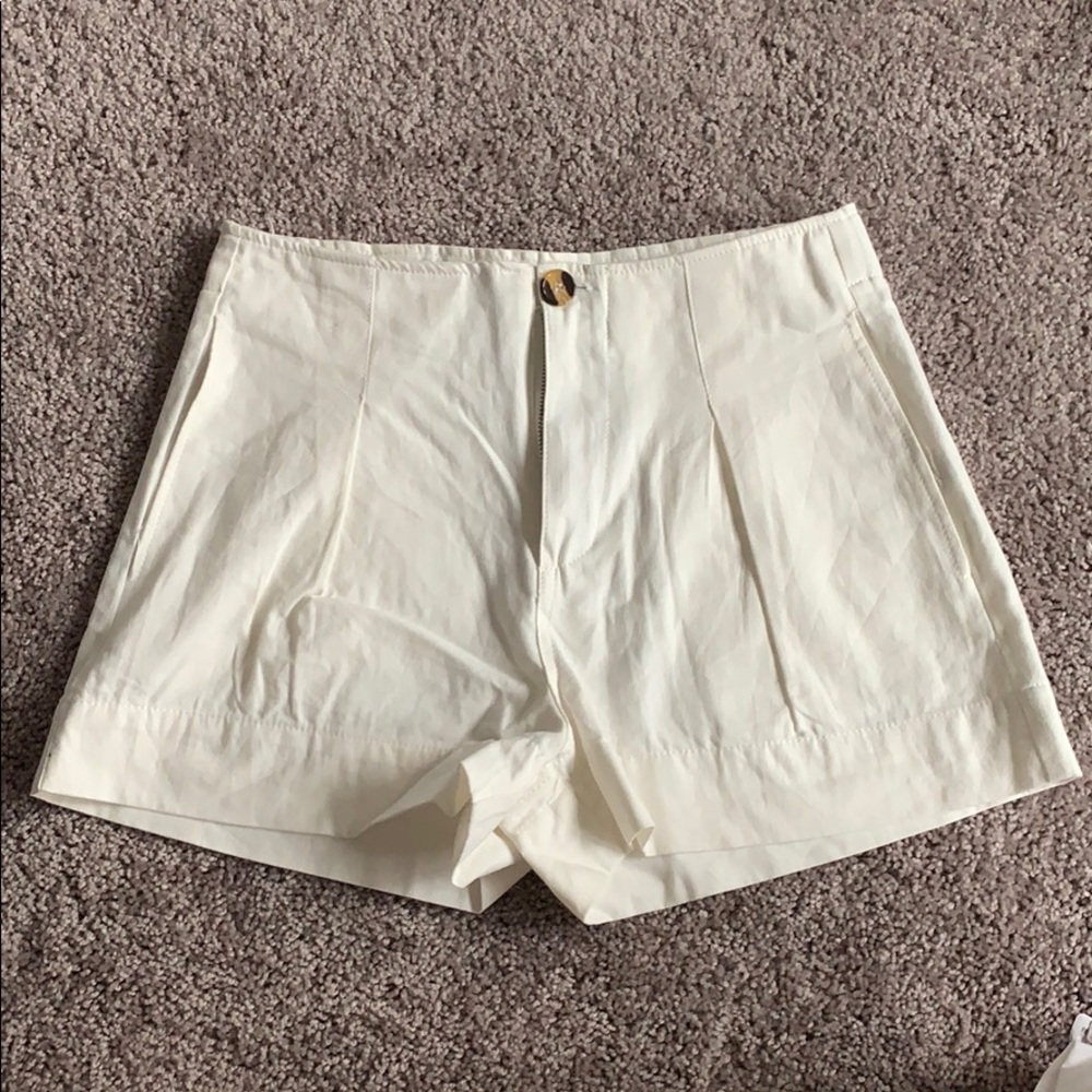 Good Luck Gem High Waisted White Shorts